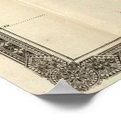 Vintage Karte von Florida (1870) Poster (Ecke)