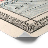 Vintage Karte von Florida (1883) Poster (Ecke)