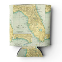 Vintage Karte von Florida