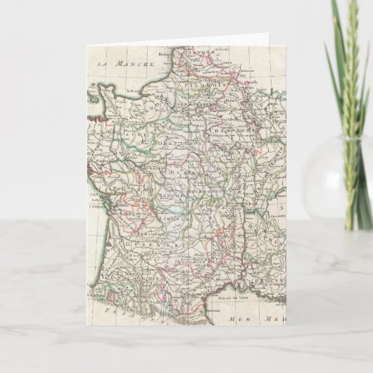 Vintage Karte von Frankreich (1771) (Vorderseite)