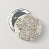 Vintage Karte von Frankreich (1771) Button (Vorne & Hinten)