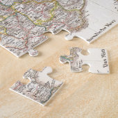 Vintage Karte von Frankreich (1850) Puzzle (Seite)