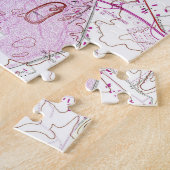 Vintage Karte von Frederick Maryland (1953) 2 Puzzle (Seite)