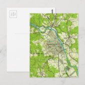 Vintage Karte von Fredericksburg Virginia (1944) (Vorne/Hinten)