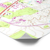 Vintage Karte von Gainesville Florida (1966) Poster (Ecke)