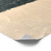 Vintage Karte von Gainesville TX (1891) Poster (Ecke)