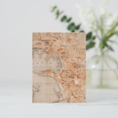 Vintage Karte von Genua Italien (1906) (Stehend Vorderseite)