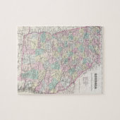 Vintage Karte von Georgia (1855) Puzzle (Horizontal)