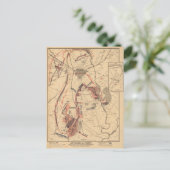 Vintage Karte von Gettysburg und Vicinity, Juli 18 (Stehend Vorderseite)