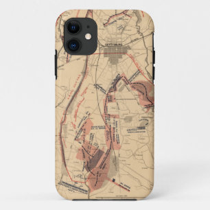 Vintage Karte von Gettysburg und Vicinity, Juli 18 Case-Mate iPhone Hülle