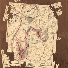 Vintage Karte von Gettysburg und Vicinity, Juli 18 Puzzle