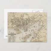 Vintage Karte von Gloucester Massachusetts (1873) (Vorne/Hinten)