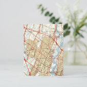 Vintage Karte von Hackensack NJ (1940) (Stehend Vorderseite)