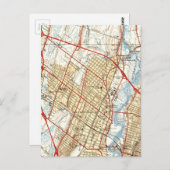 Vintage Karte von Hackensack NJ (1940) (Vorne/Hinten)