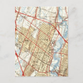 Vintage Karte von Hackensack NJ (1940) (Vorderseite)