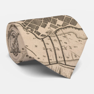 Vintage Karte von Havana Kuba (1758) Krawatte