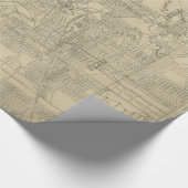 Vintage Karte von Houston (1913) Geschenkpapier (Ecke)