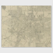 Vintage Karte von Houston (1913) Geschenkpapier (Flach)