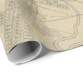 Vintage Karte von Houston (1913) Geschenkpapier (Rolleneckpunkt)