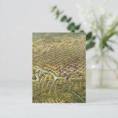 Vintage Karte von Houston Texas (1891) (Stehend Vorderseite)