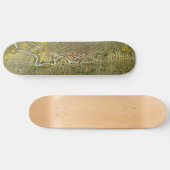 Vintage Karte von Houston Texas (1891) Skateboard (Horizontal)