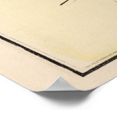 Vintage Karte von Huntington NY (1873) Poster (Ecke)