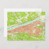 Vintage Karte von Huntington West Virginia (1957) (Vorne/Hinten)