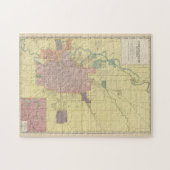 Vintage Karte von Indianapolis Indiana (1903) Puzzle (Horizontal)