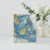 Vintage Karte von Indonesien (Stehend Vorderseite)