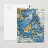 Vintage Karte von Indonesien (Vorne/Hinten)