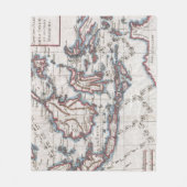 Vintage Karte von Indonesien (1780) Fleecedecke (Vorderseite)