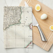 Vintage Karte von Irland (1771) Geschirrtuch (Viertel Falte)