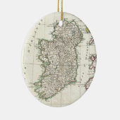 Vintage Karte von Irland (1771) Keramikornament (Rechts)