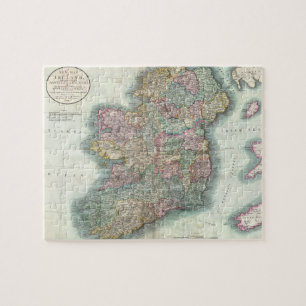Vintage Karte von Irland (1799) Puzzle