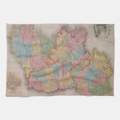 Vintage Karte von Irland (1835) Handtuch (Horizontal)
