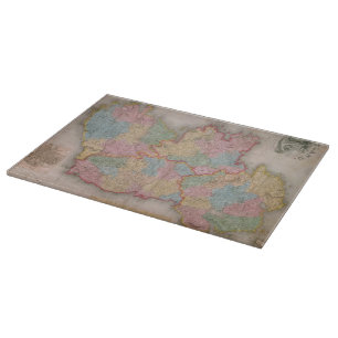 Vintage Karte von Irland (1835) Schneidebrett