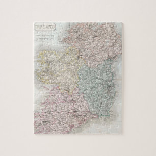 Vintage Karte von Irland (1850) Puzzle