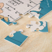 Vintage Karte von Irland Puzzle (Seite)
