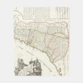 Vintage Karte von Israel (1770) Fleecedecke (Vorderseite)