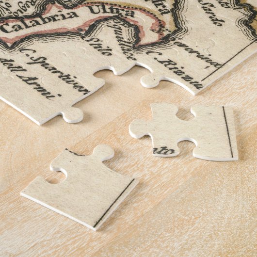 Vintage Karte von Italien (1758) Puzzle (Seite)