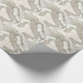 Vintage Karte von Italien (1770) Geschenkpapier (Ecke)