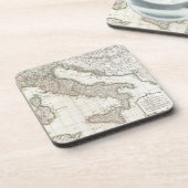 Vintage Karte von Italien (1770) Getränkeuntersetzer (Linke Seite)