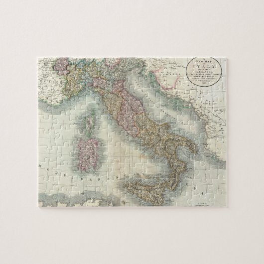 Vintage Karte von Italien (1799) Puzzle (Horizontal)