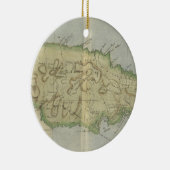 Vintage Karte von Jamaika (1780) Keramik Ornament (Rechts)