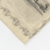 Vintage Karte von Jamaika (1851) Fleecedecke (Ecke)