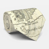 Vintage Karte von Jerusalem Israel (1859) Krawatte (Gerollt)