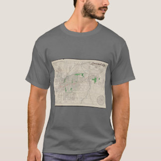 Vintage Karte von Kansas City 1893 T-Shirt