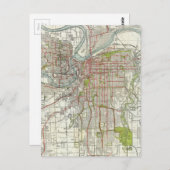 Vintage Karte von Kansas City Missouri (1920) (Vorne/Hinten)