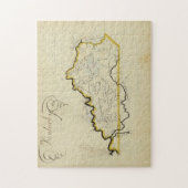 Vintage Karte von Kentucky (1823) Puzzle (Vertikal)