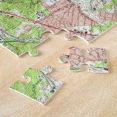 Vintage Karte von Knoxville Tennessee (1966) Puzzle (Seite)